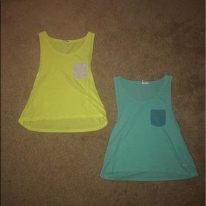 Pair of PINK Tank Tops